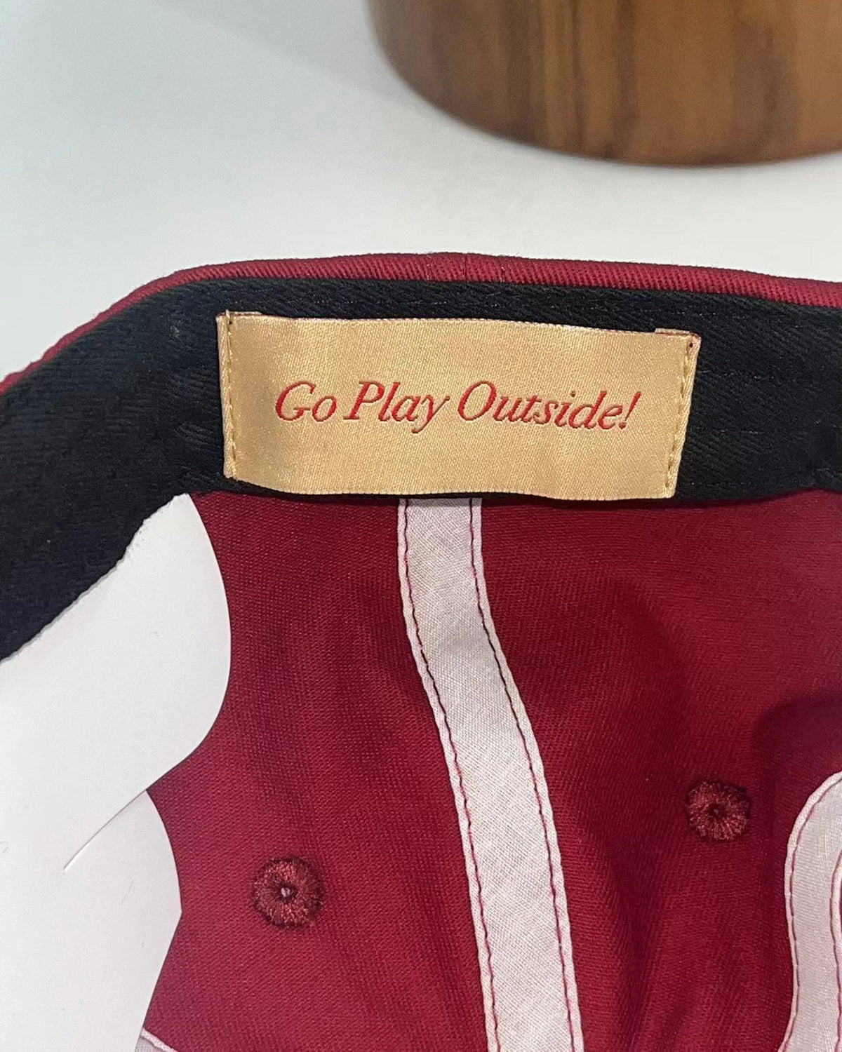 Georgian Bay Dad Cap — Burgundy, inside label